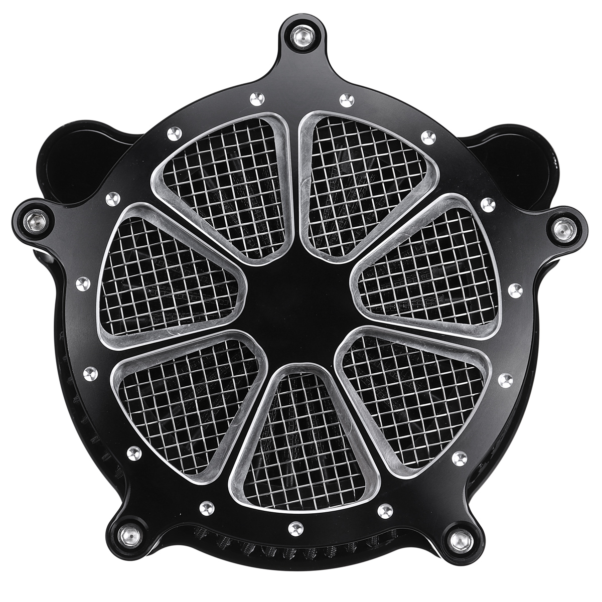 Motorcycle-Air-Cleaner-Intake-Filter-System-Black-For-Softail-Touring-Dyna-1993-2016-1695805