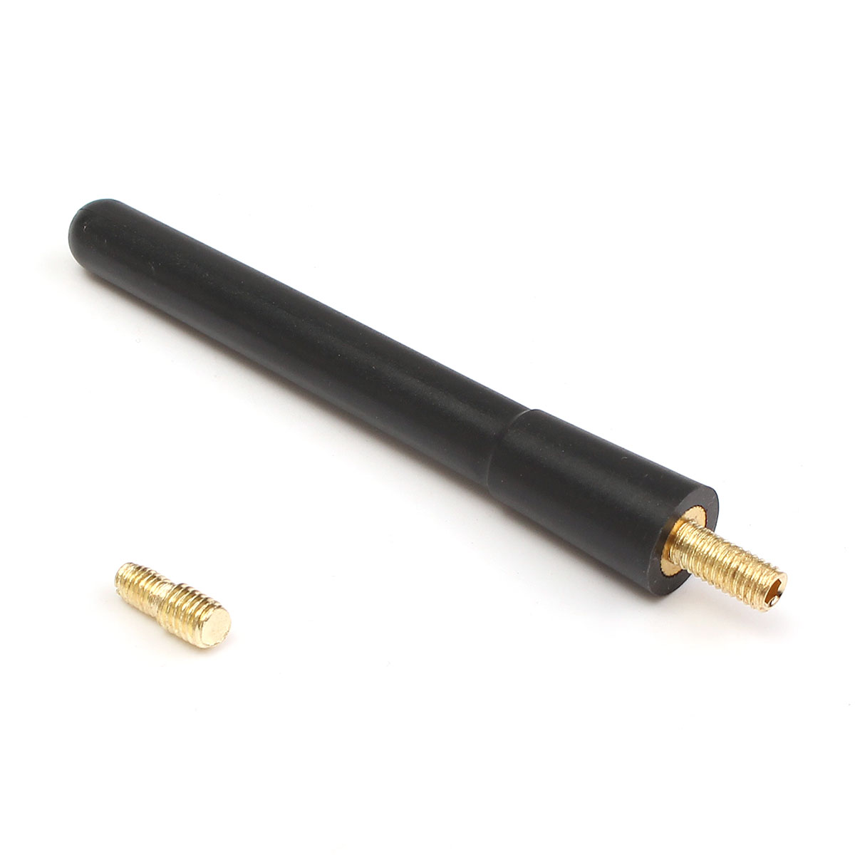 4-Inch-Universal-Fit-Black-Short-Screw-On-Mast-Car-Truck-AMFM-Antenna-Aerial-Mast-1118579