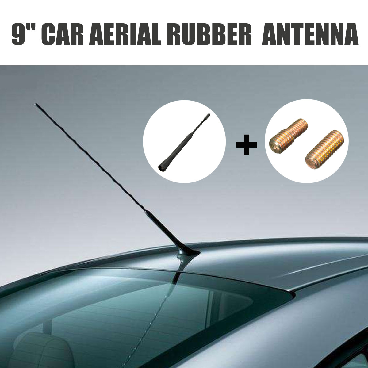 9-Car-Radio-Stereo-Universal-Flexible-Rubber-Aerial-Mast-Antenna-Bee-Sting-1609296