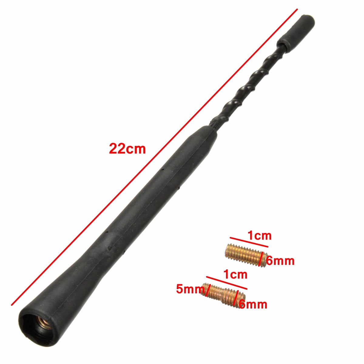 9-Car-Radio-Stereo-Universal-Flexible-Rubber-Aerial-Mast-Antenna-Bee-Sting-1609296