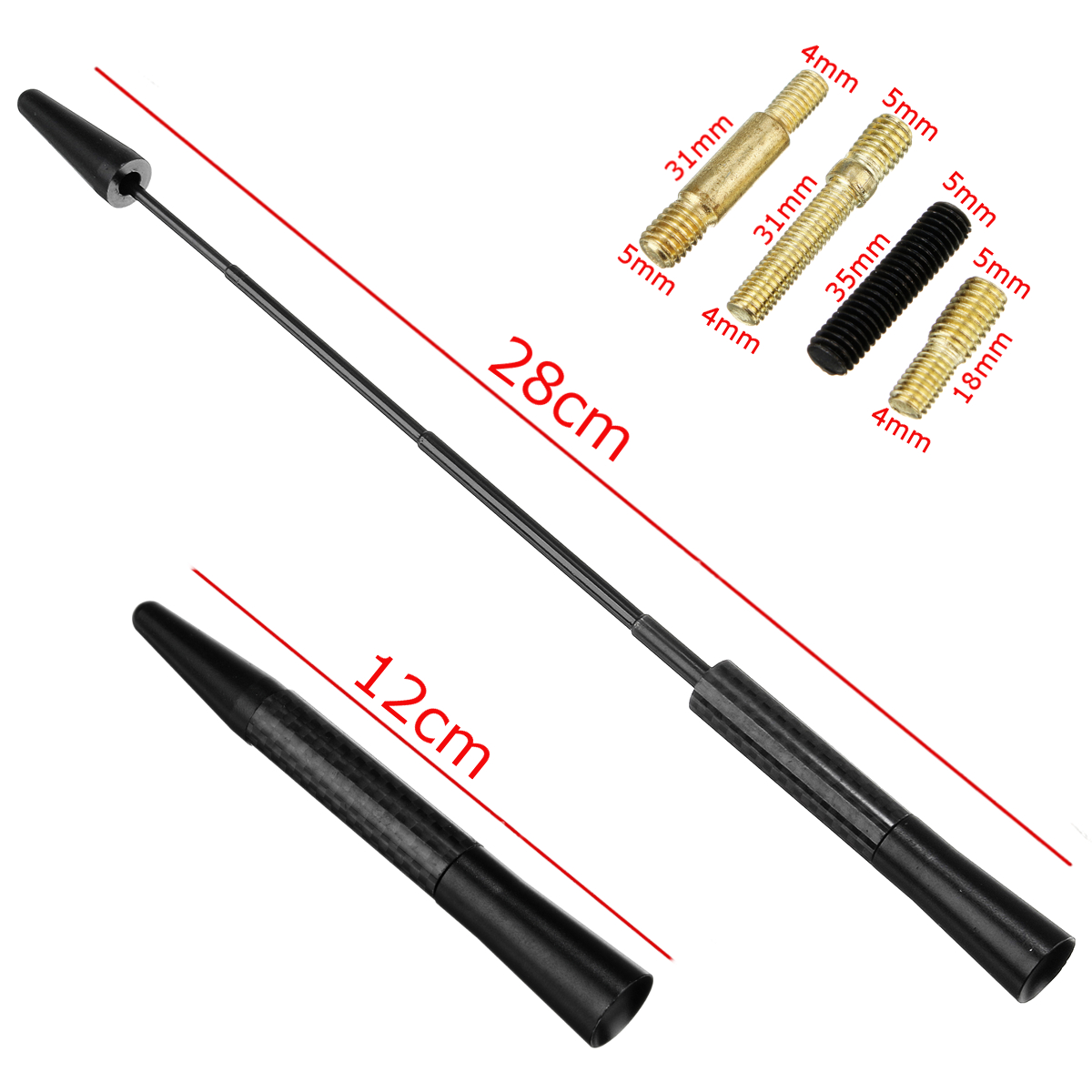 AMFM-Universal-Car-Auto-Roof-Radio-Signal-Antenna-Aerial-Extend-Replacement-1138623