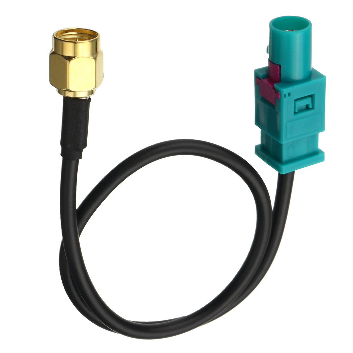 Antenna-Adapter-Plug-Cable-Fakra-Z-M-to-SMA-M-Connector-For-GSM-GPS-DAB-25cm-1263523