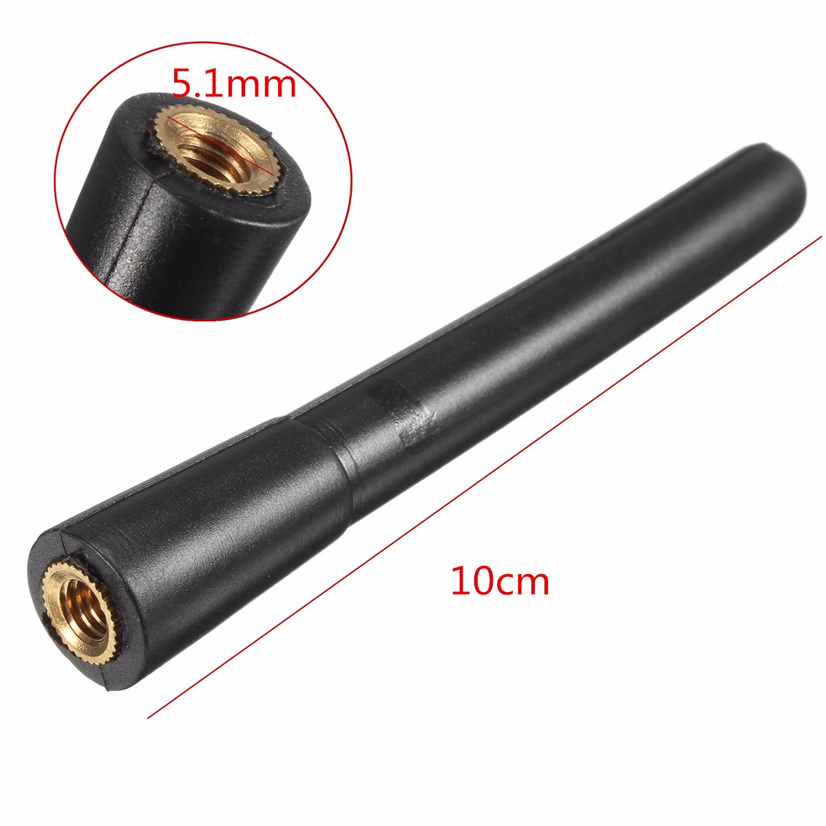 Car-Antenna-Studdy-Aerial-10CM-Black-For-VW-Golf-MK3-MK4-MK5-R32-City-GTI-1384755