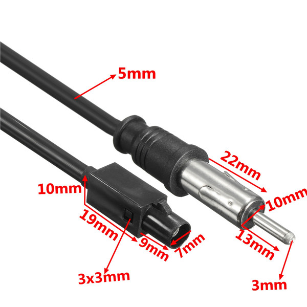 Car-Truck-Player-Stereo-Antenna-Adapter-Male-Aerial-Plug-Radio-Converter-Cable-1067901