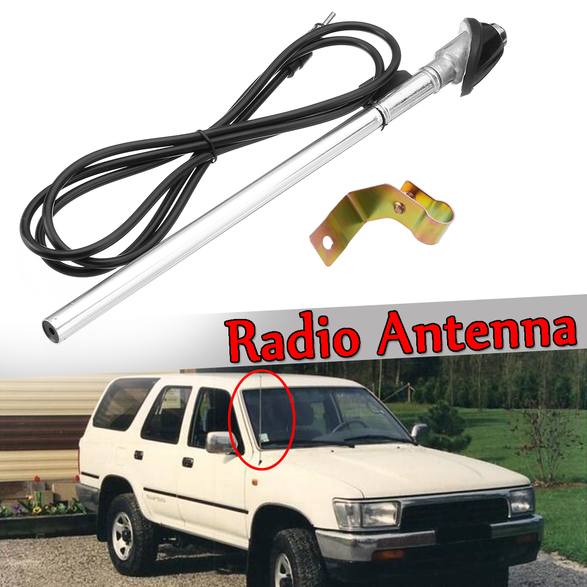 Guard-Mount-Car-Radio-Antenna-Aerial-For-Toyota-Hilux-1989-1997-1639550