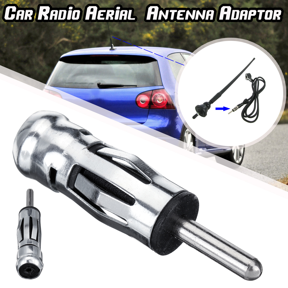 ISO-To-DIN-Car-Radio-Stereo-Male-Aerial-Antenna-Adaptor-Tuner-Adapter-Connector-1635889