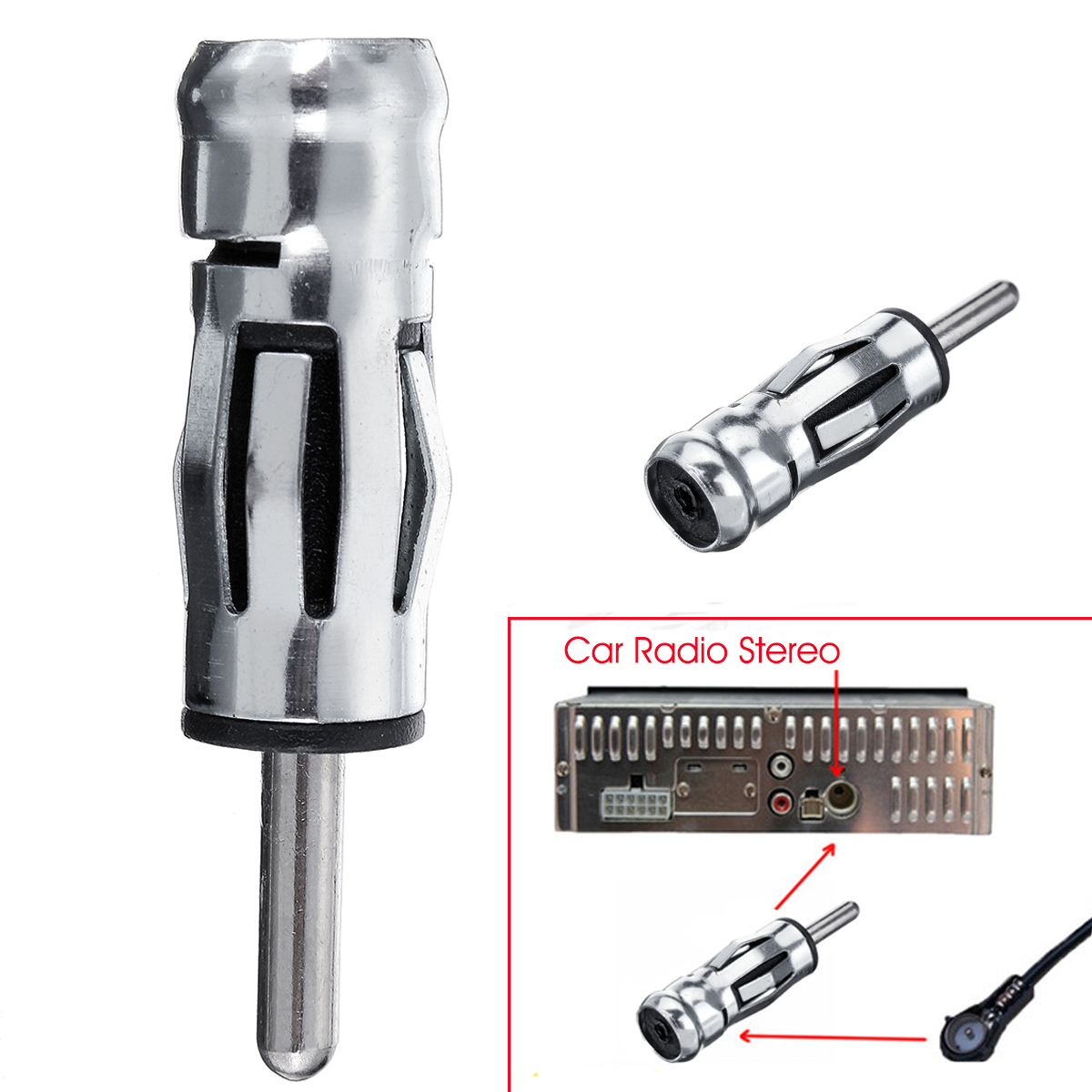 ISO-To-DIN-Car-Radio-Stereo-Male-Aerial-Antenna-Adaptor-Tuner-Adapter-Connector-1635889
