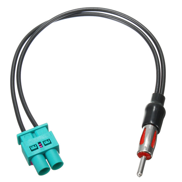 Radio-Stereo-Aerial-Adaptor-Antenna-Male-Dual-Fakra-Din-for-Audi-VW-Volkswagen-1099350