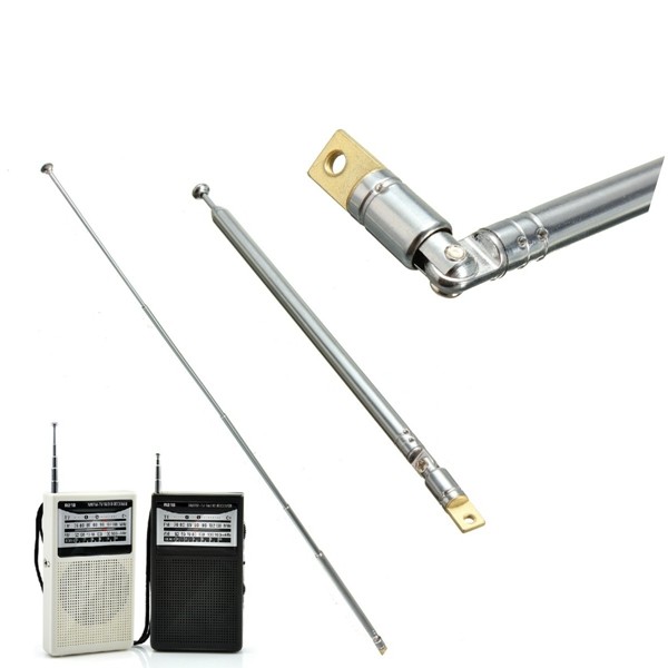 Replacement-60cm-Six-Sections-Silver-Telescopic-Antenna-Aerial-for-Radio-TV-KL-1006191