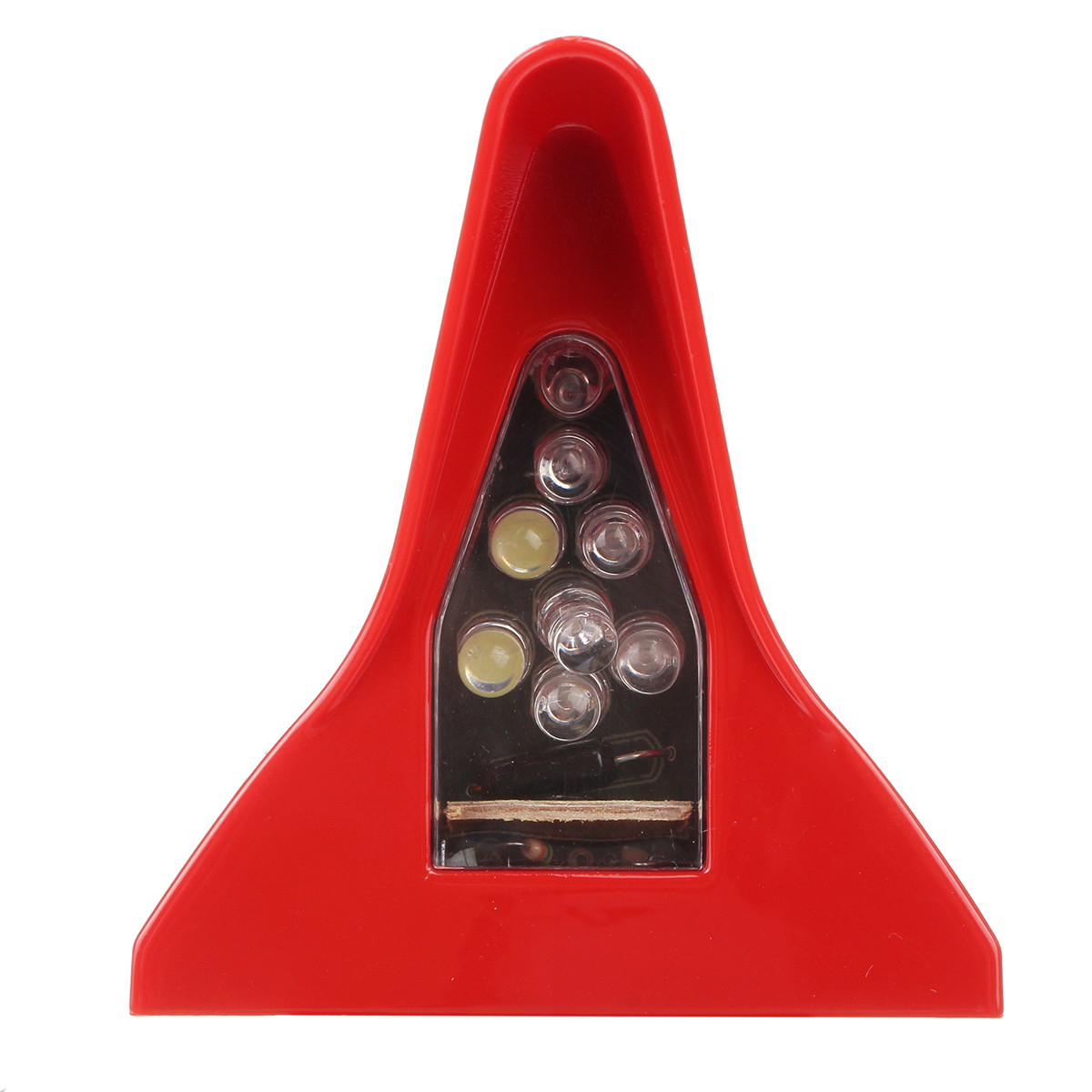 Universal-12LED-11-Mode-Solar-Power-Car-Roof-Antenna-Lamp-Flashing-Warning-Light-12V-RedBlackSilverW-1611410