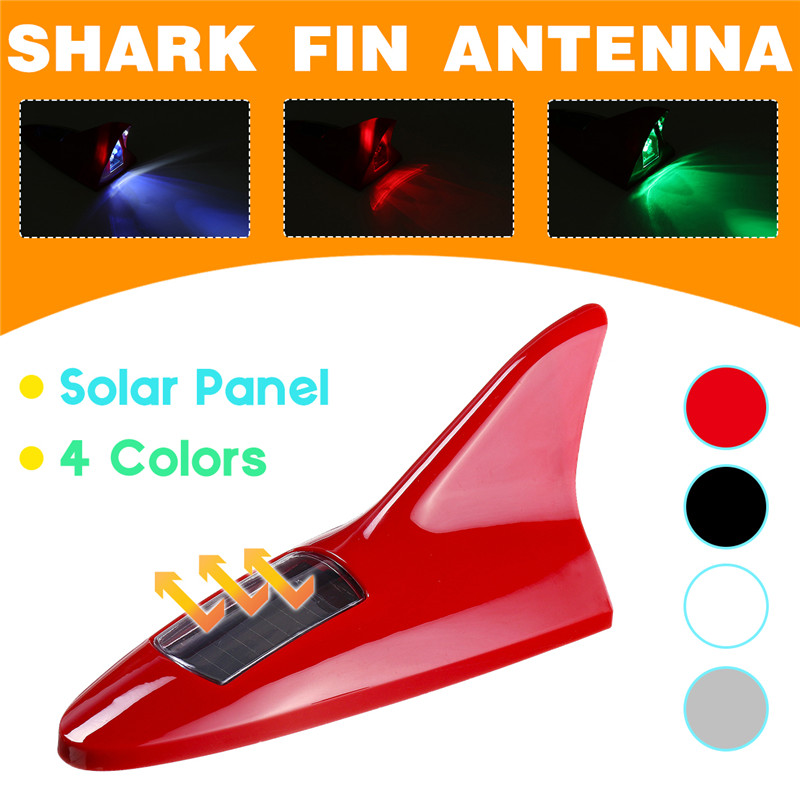 Universal-8LED-11-Modes-Solar-Power-Car-Roof-Antenna-Lamp-With-Flashing-Warning-Light-12V-RedBlackSi-1577288