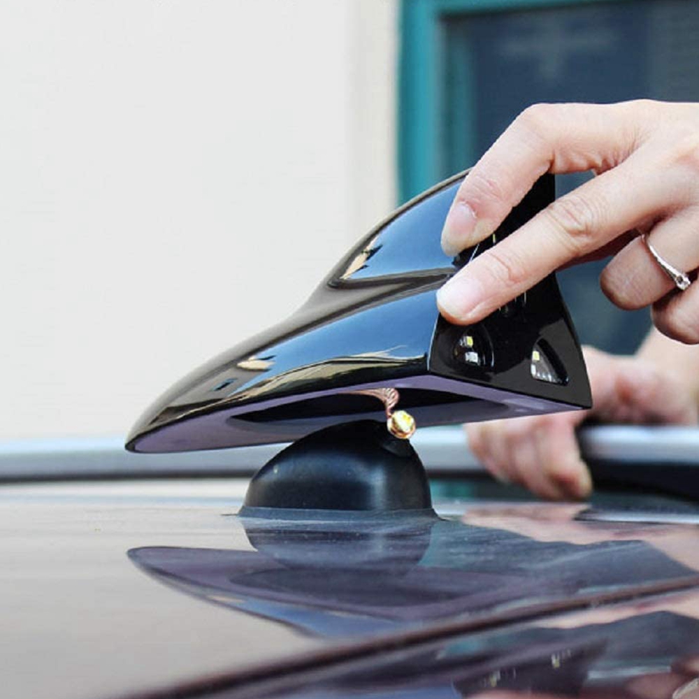 Universal-8LED-11Modes-Solar-Power-Car-Roof-Antenna-Lamp-With-Flashing-Warning-Light-12V-BlackWhiteR-1674943