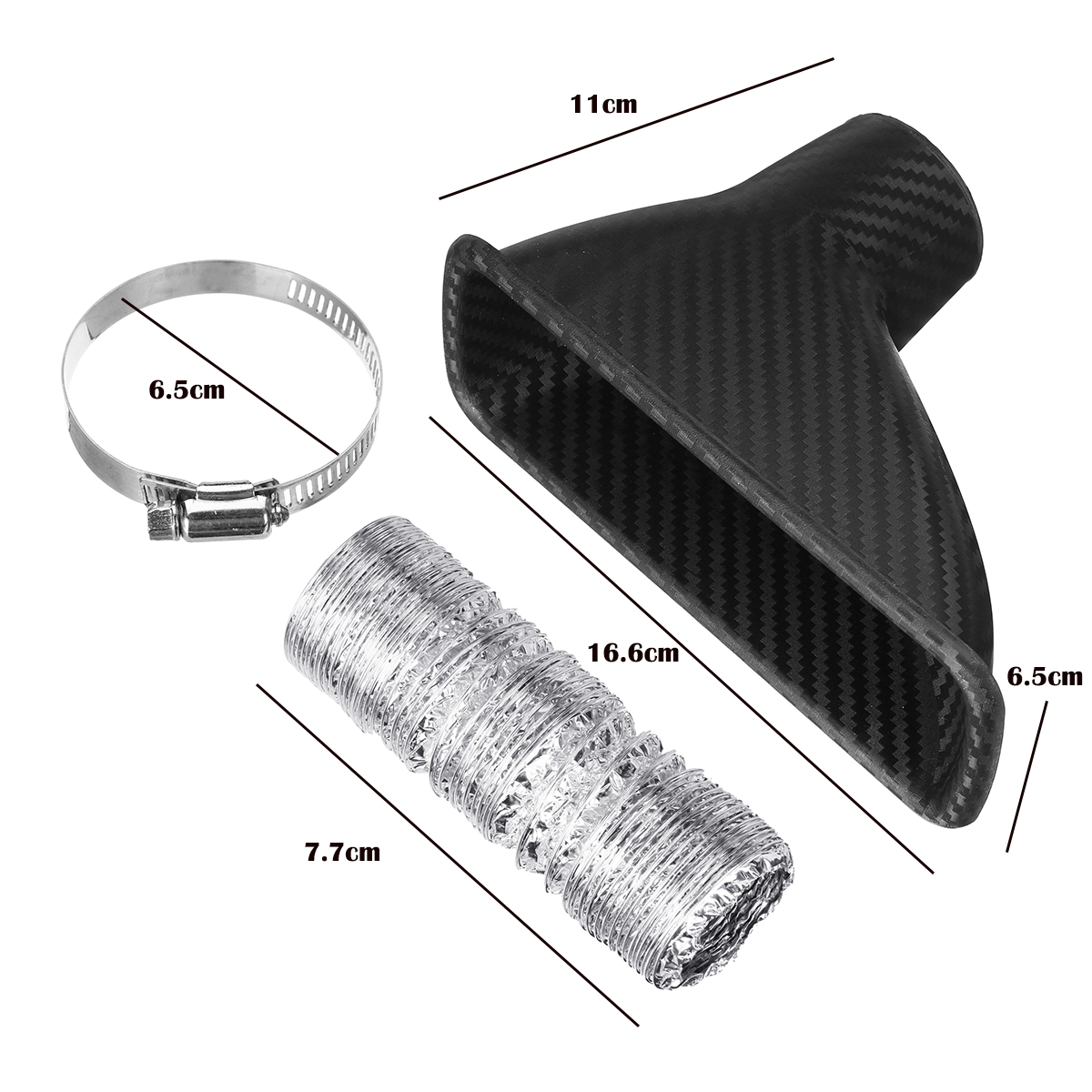 Car-Front-Bumper-Turbo-Air-Intake-Pipe-Turbine-Inlet-Pipe-Air-Funnel-Kit-Universal-1557420