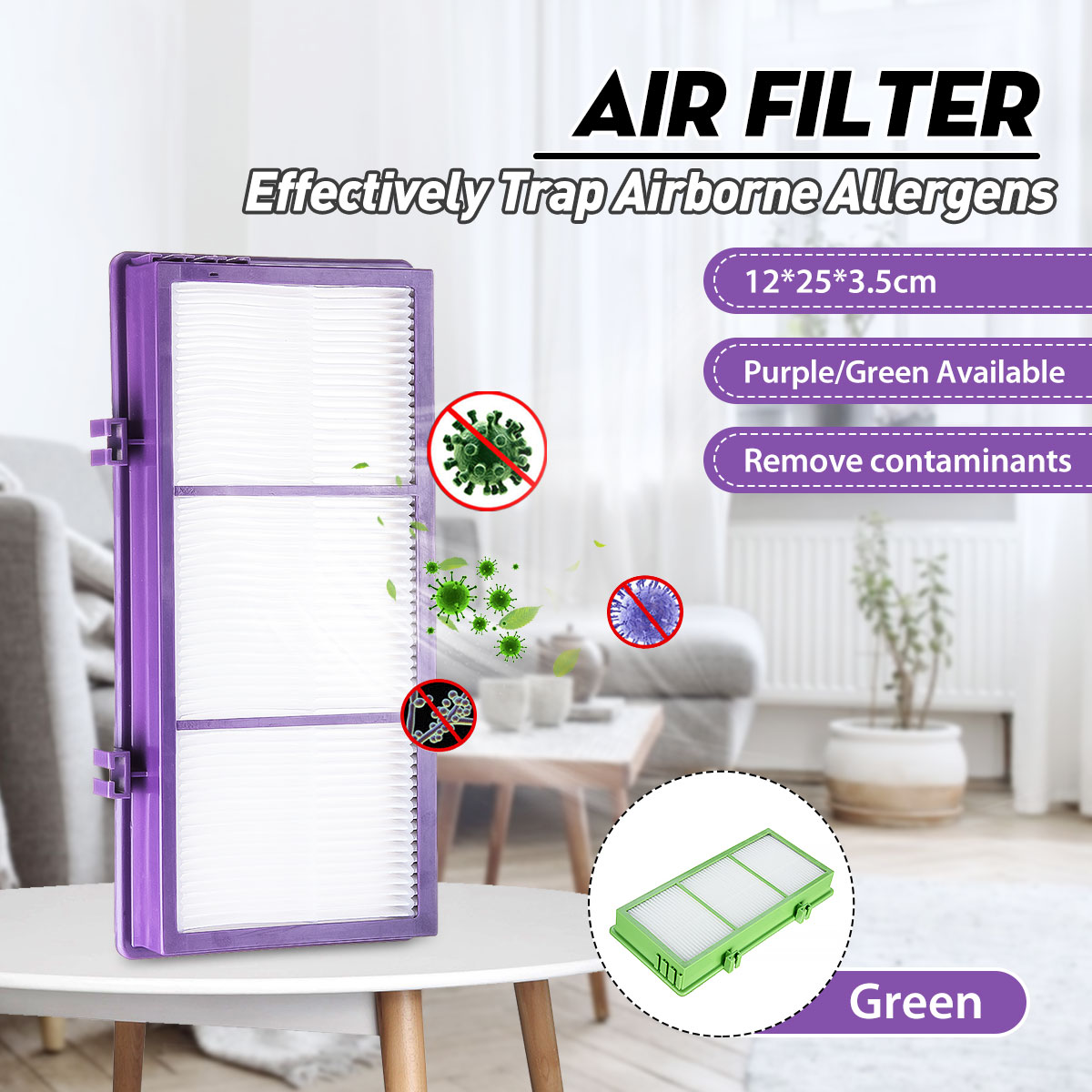 HEPA-Air-Filter-Purple-Green-For-Holmes-AER1-Total-HAPF30AT-Purifier-HAP242-NUC-1672189