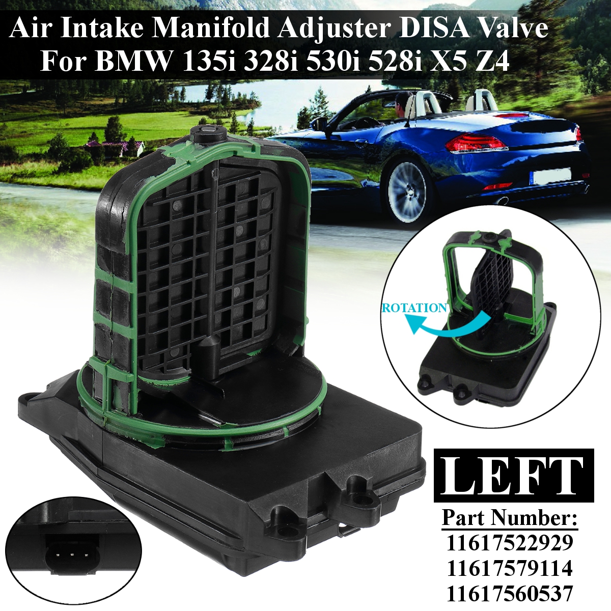 Left-Air-Intake-Manifold-Flap-Adjuster-DISA-Valve-for-BMW-135i-328i-530i-528i-X5-Z4-11617522929-1698242