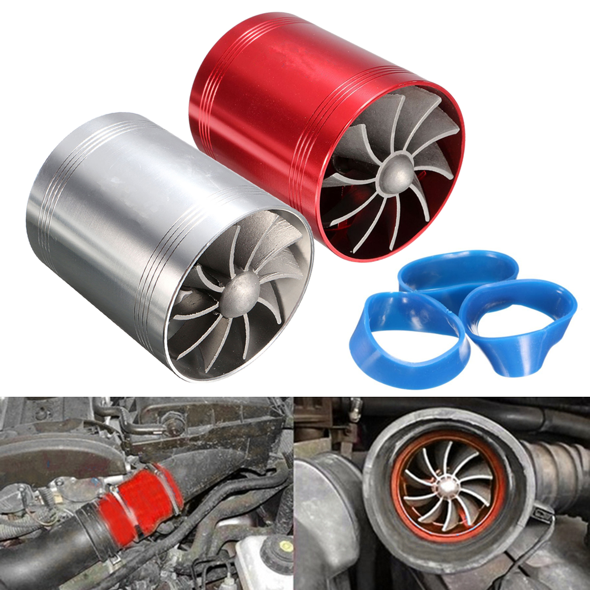 Universal-Car-Turbo-Supercharger-Air-Intake-Dual-Fan-Turbonator-Gas-Fuel-Saver-1066933