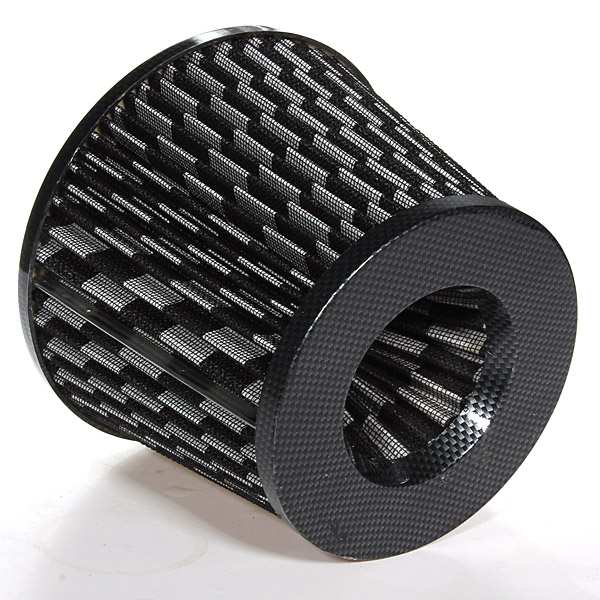 Universal-Carbon-Finish-Car-Air-Filter-Mesh-Cone-76mm-956226