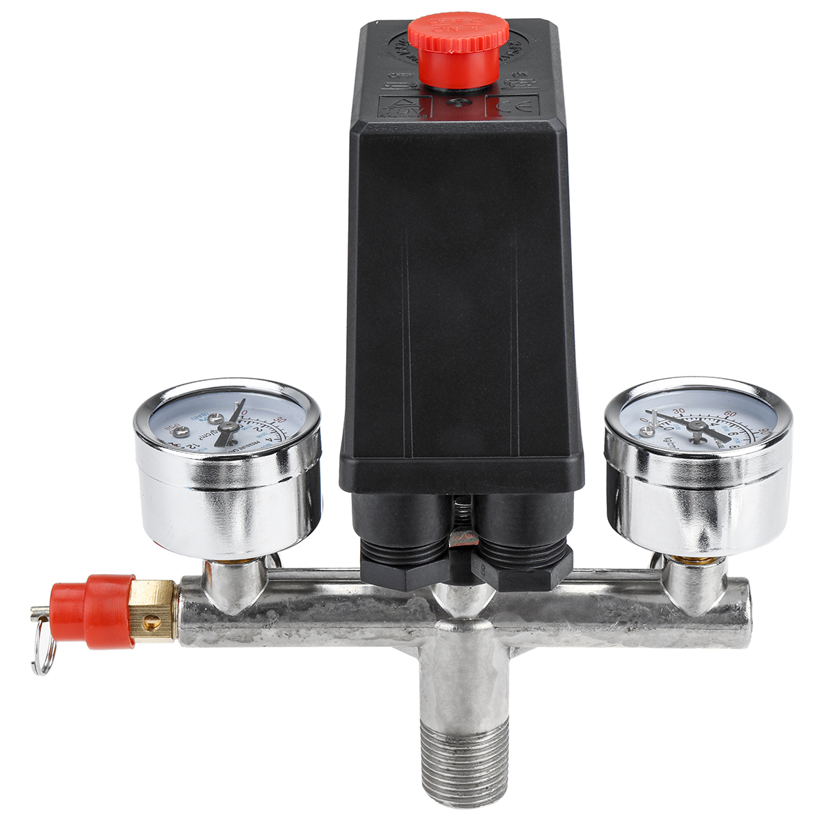 220V-Air-Compressor-Pressure-Switch-Control-Valve-Manifold-Regulator-Gauges-1694809