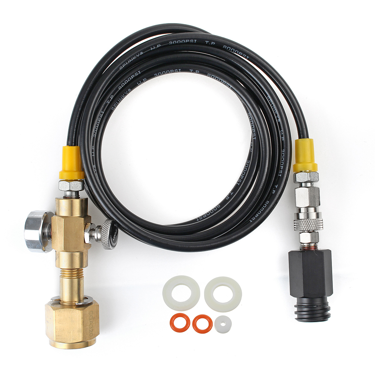 2M-SodaStream-Club-CO2-Filling-Tank-Refill-Adapter-CGA320W218-14-Cylinder-Hose-1769718