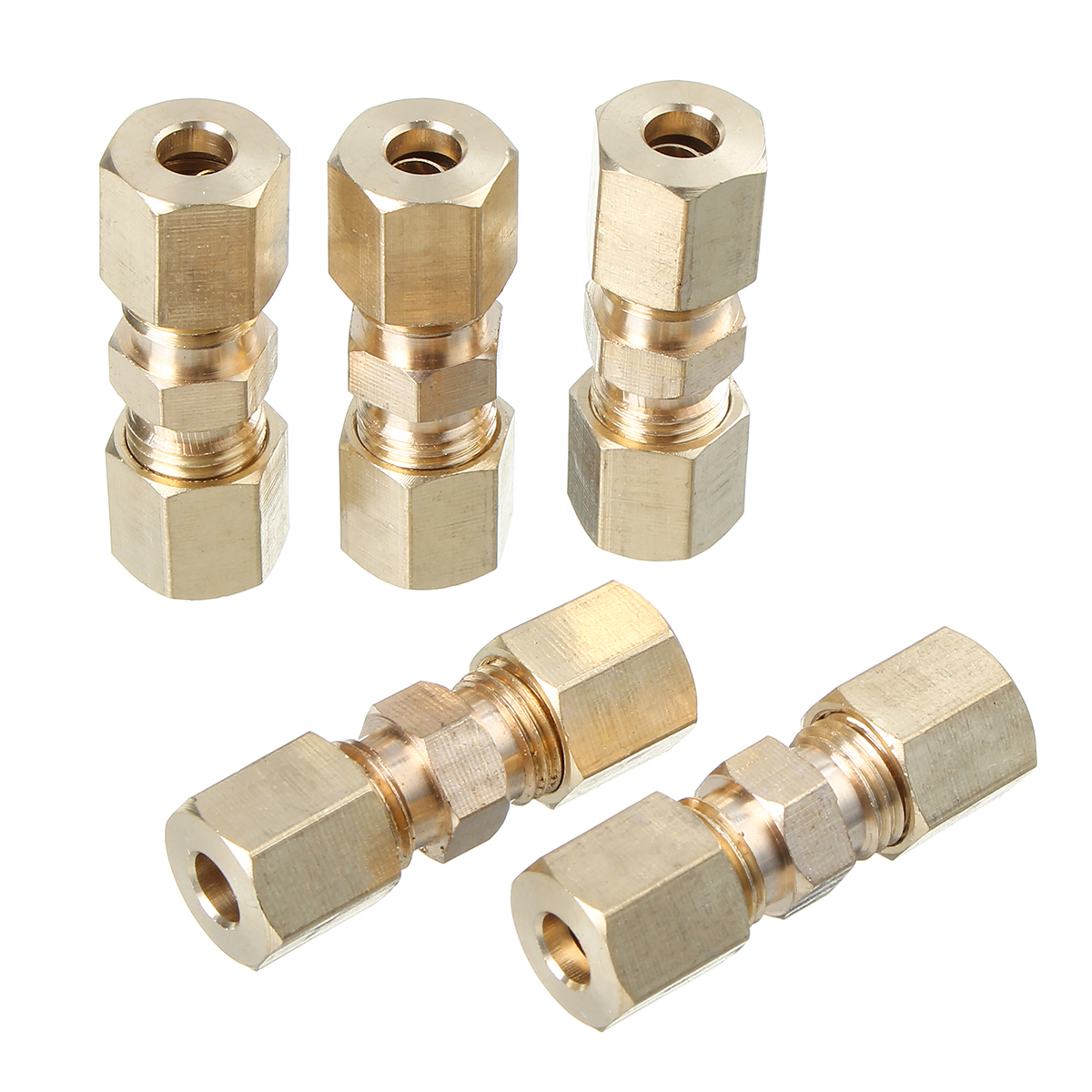 316-Inch-OD-Brass-Compression-Pipe-fitting-Connector-Union-Straight-1666165