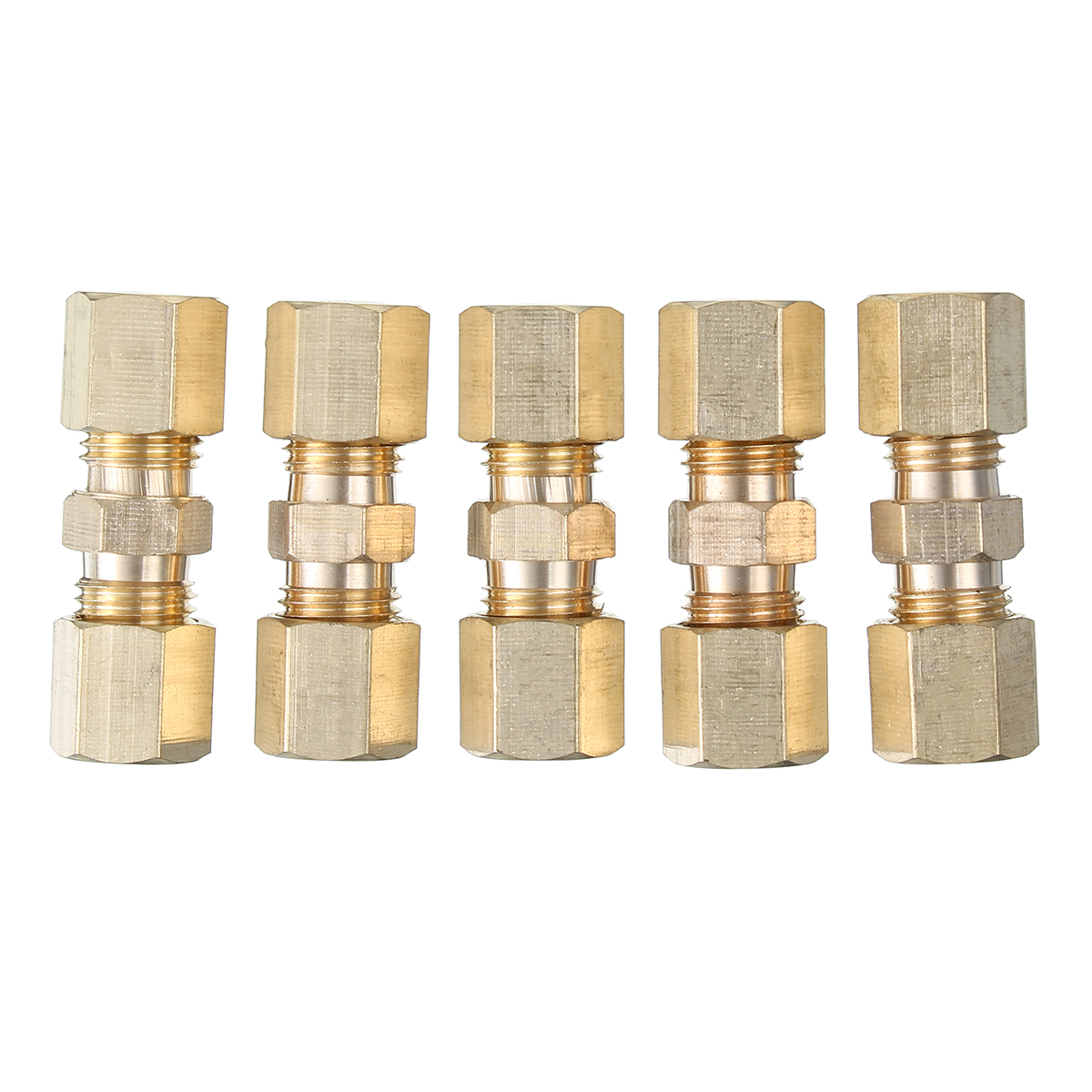 316-Inch-OD-Brass-Compression-Pipe-fitting-Connector-Union-Straight-1666165