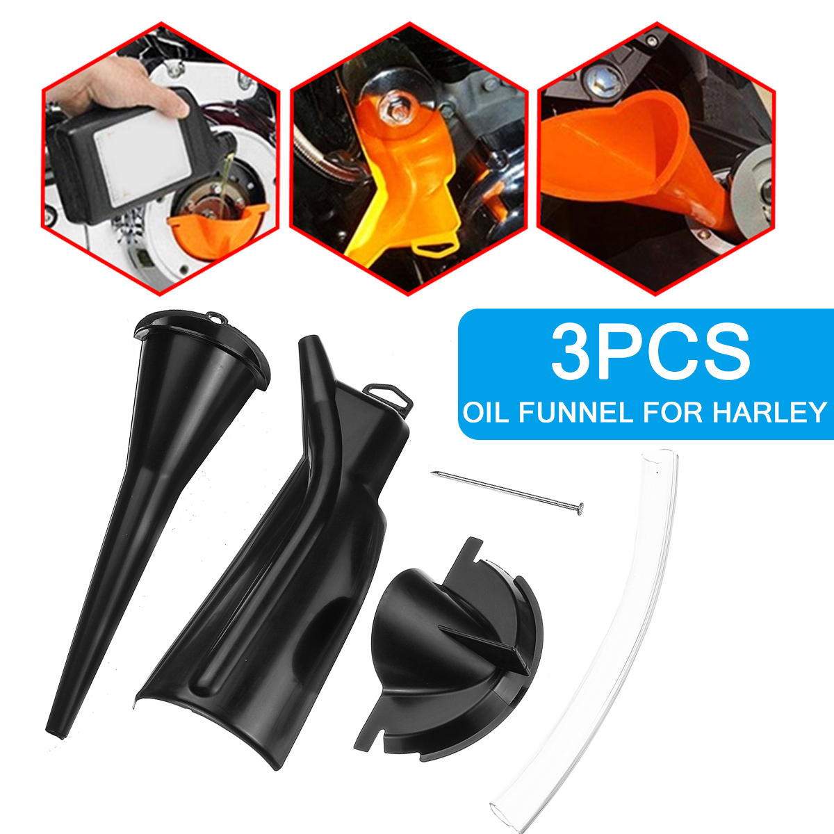 3pcs-Crankcase-FillPrimary-Case-Oil-FillDrip-Free-Motorcycle-Oil-Funnel-Kit-Black-1566862