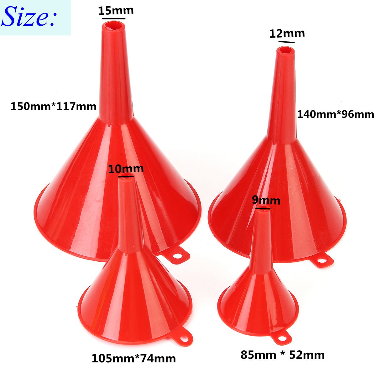 4pcs-527496117mm-Fuel-Petrol-Water-Oil-Red-Funnel-Red-Spout-Pour-1180843