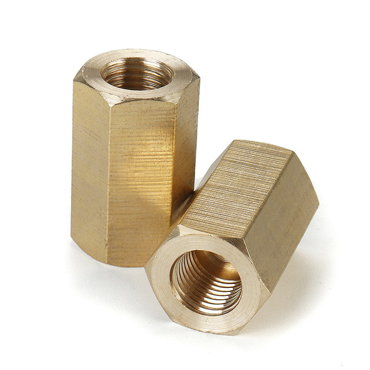 5Pcs-Inverted-Flare-Brass-Brake-Line-Union-For-316-Tube--38-24-Threads-1724014