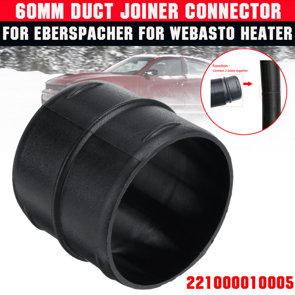 60mm-Duct-Joiner-Connector-Pipe-221000010005-For-Eberspacher-For-Webasto-Heater-1812696