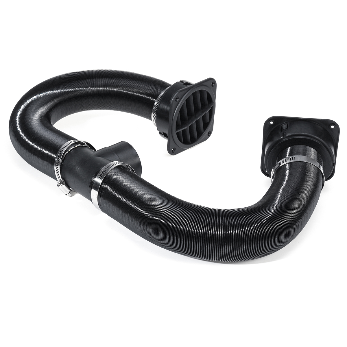 60mm-Heater-Pipe-Ducting-T-Piece-Air-Outlet-Vent-Clamps-50-100cm-For-Eberspacher-1723922