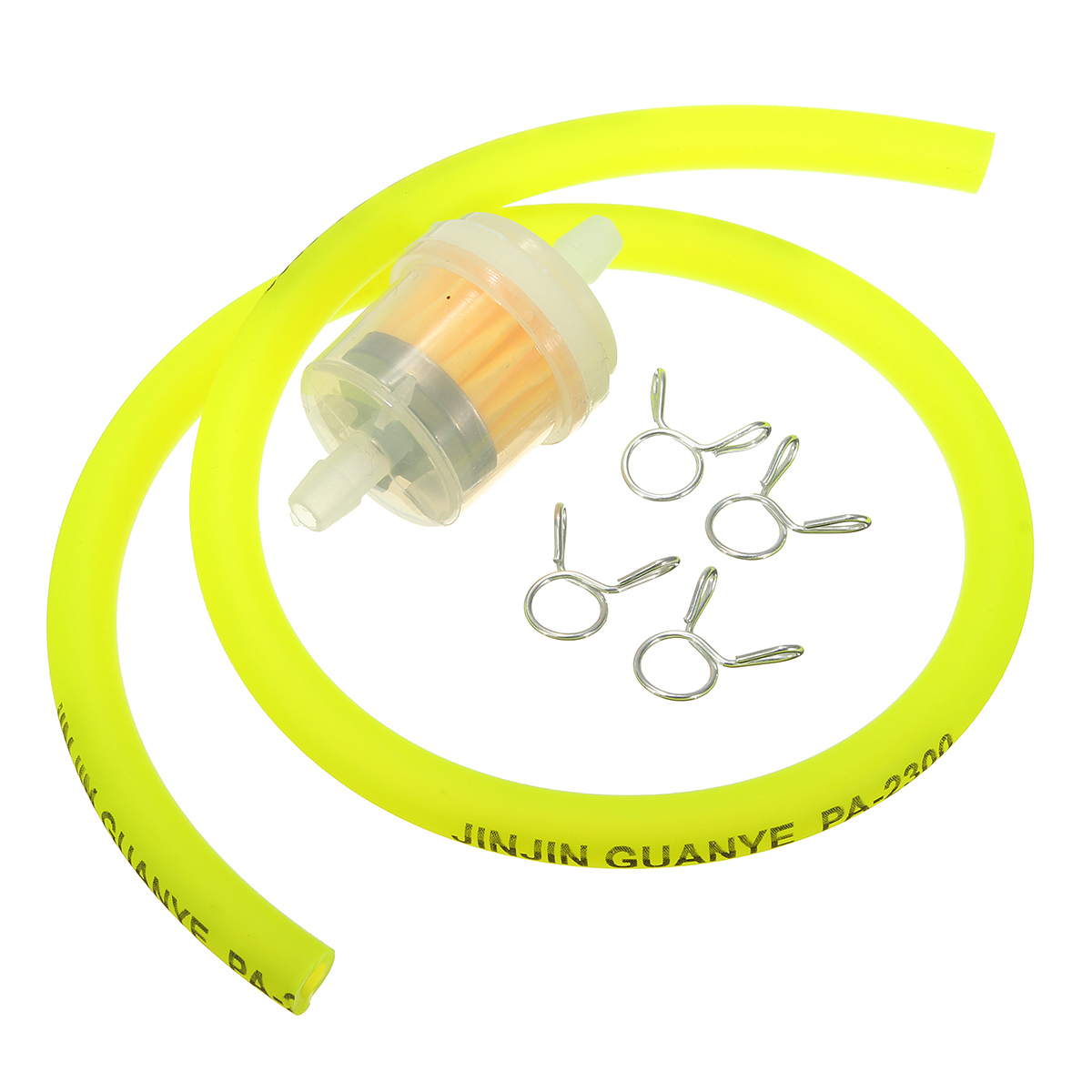 6mm-Gas-Fuel-Filter-Petrol-Pipe-Hose-Line-4-Clips-Universal-Motorcycle-Dirt-Bike-1100251