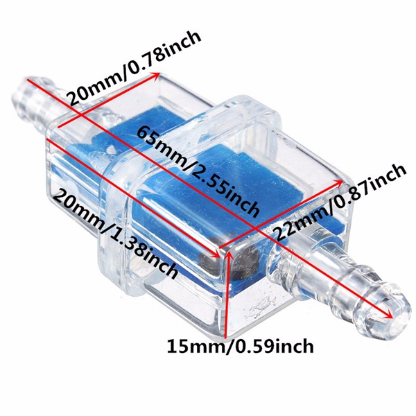 6mm-Square-Inline-Fuel-Filter-For-Motorcycle-Moped-Scooter-Trials-MX-1040820