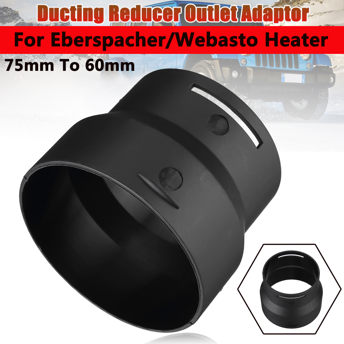 75mm-To-60mm-Ducting-Reducer-Outlet-Adaptor-Converter-For-Eberspacher-Heater-1812595