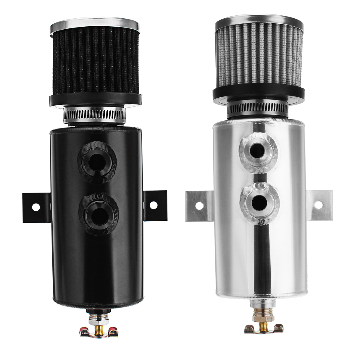 BlackSilvery-10-AN-Oil-Catch-Can-With-Breather-Filter-Brushed-Baffled-Aluminum-Pump-1419482