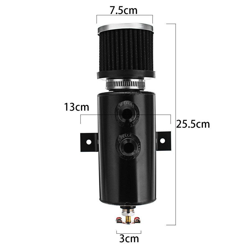 BlackSilvery-10-AN-Oil-Catch-Can-With-Breather-Filter-Brushed-Baffled-Aluminum-Pump-1419482