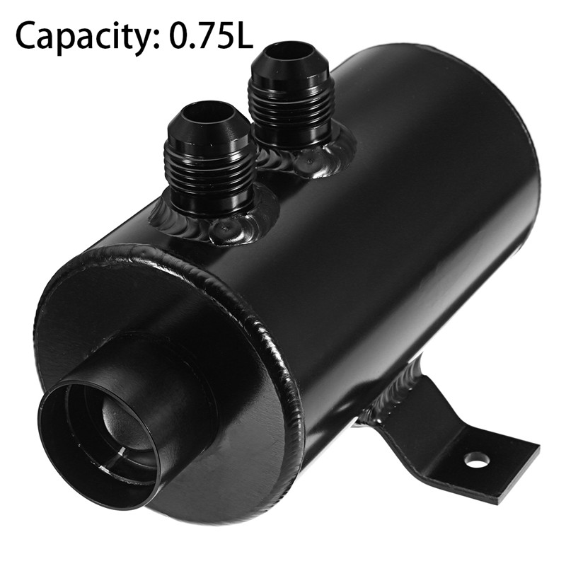BlackSilvery-10-AN-Oil-Catch-Can-With-Breather-Filter-Brushed-Baffled-Aluminum-Pump-1419482