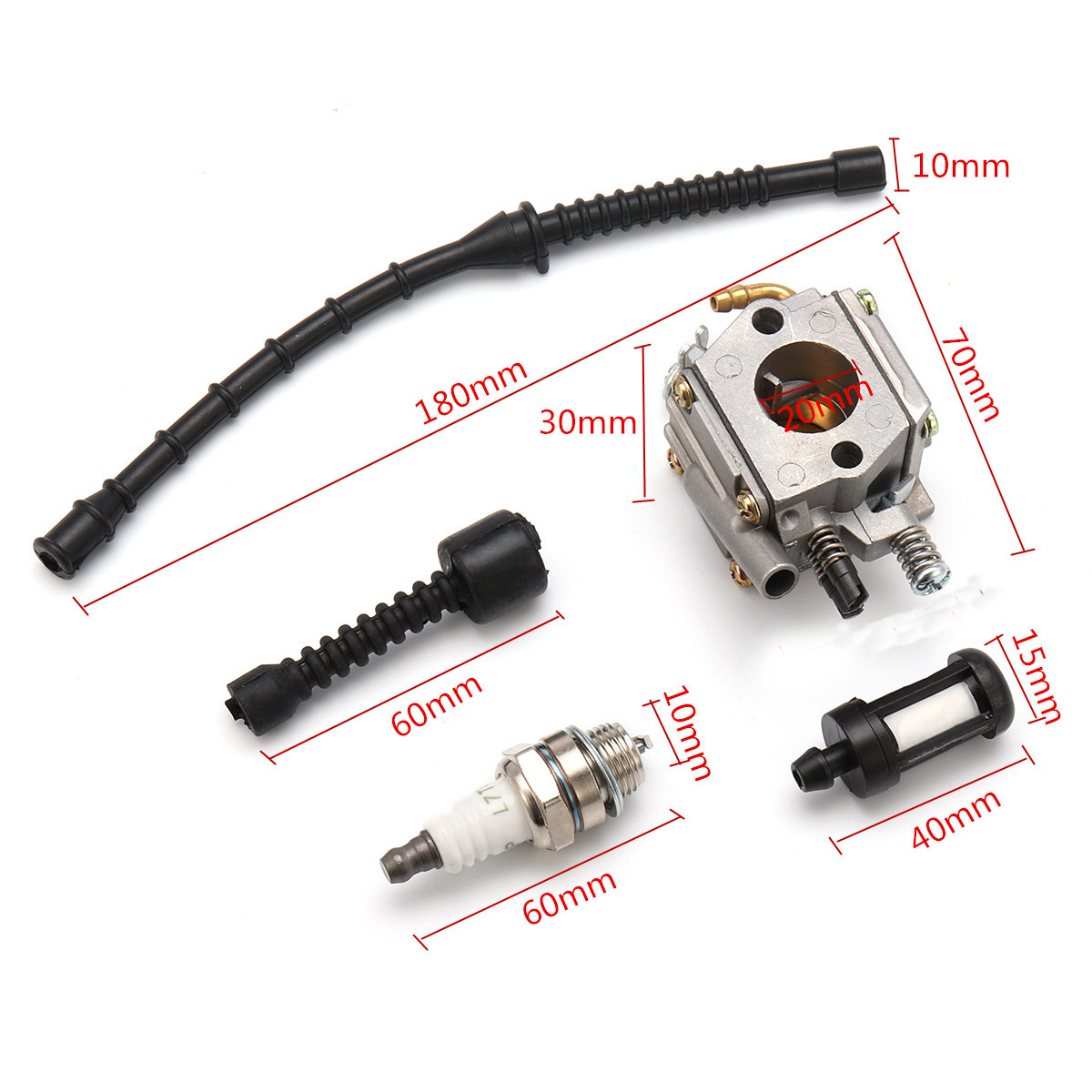 Carburetor-Carb-Fule-Line-Kit-Set-For-Stihl-Chainsaw-038-MS381-380-Oil-Filter-1297634