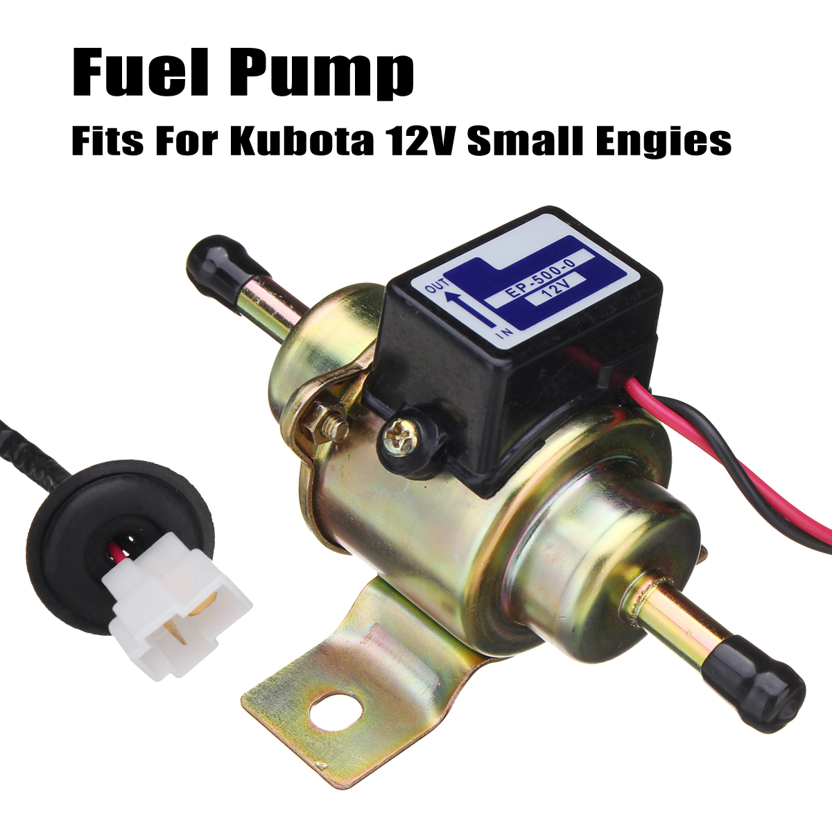 FUEL-PUMP-For-KUBOTA-12V-SMALL-ENGINES-70-80-LPH-1-5-PSI-Durable-Material-1650175