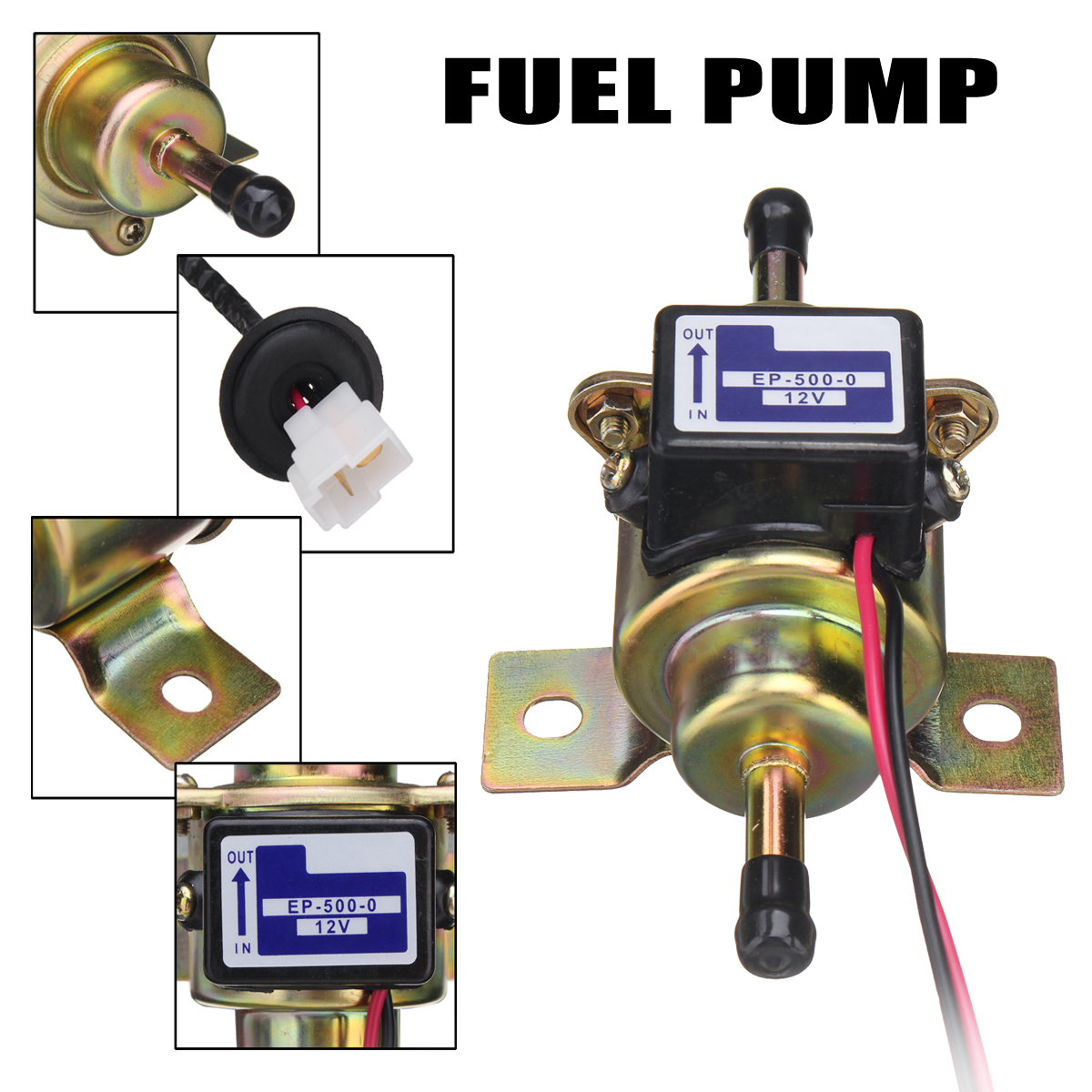 FUEL-PUMP-For-KUBOTA-12V-SMALL-ENGINES-70-80-LPH-1-5-PSI-Durable-Material-1650175
