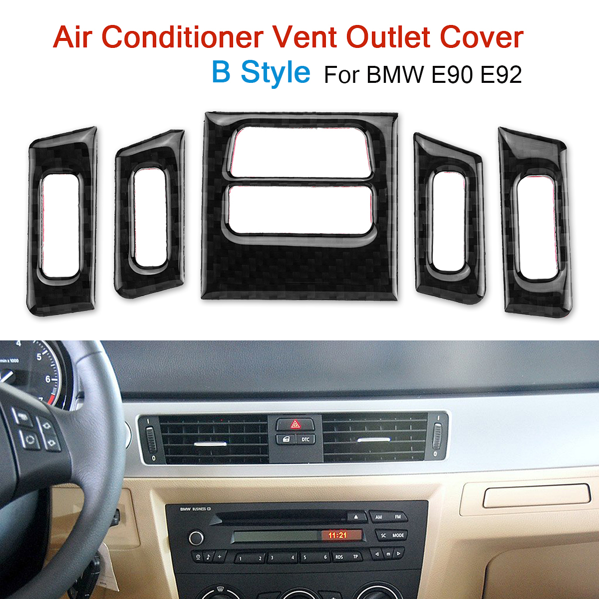 Air-Conditioner-Vent-Outlet-Cover-Trim-Car-Interior-Mouldings-Decoration-For-BMW-E90-E92-Carbon-Fibe-1698333