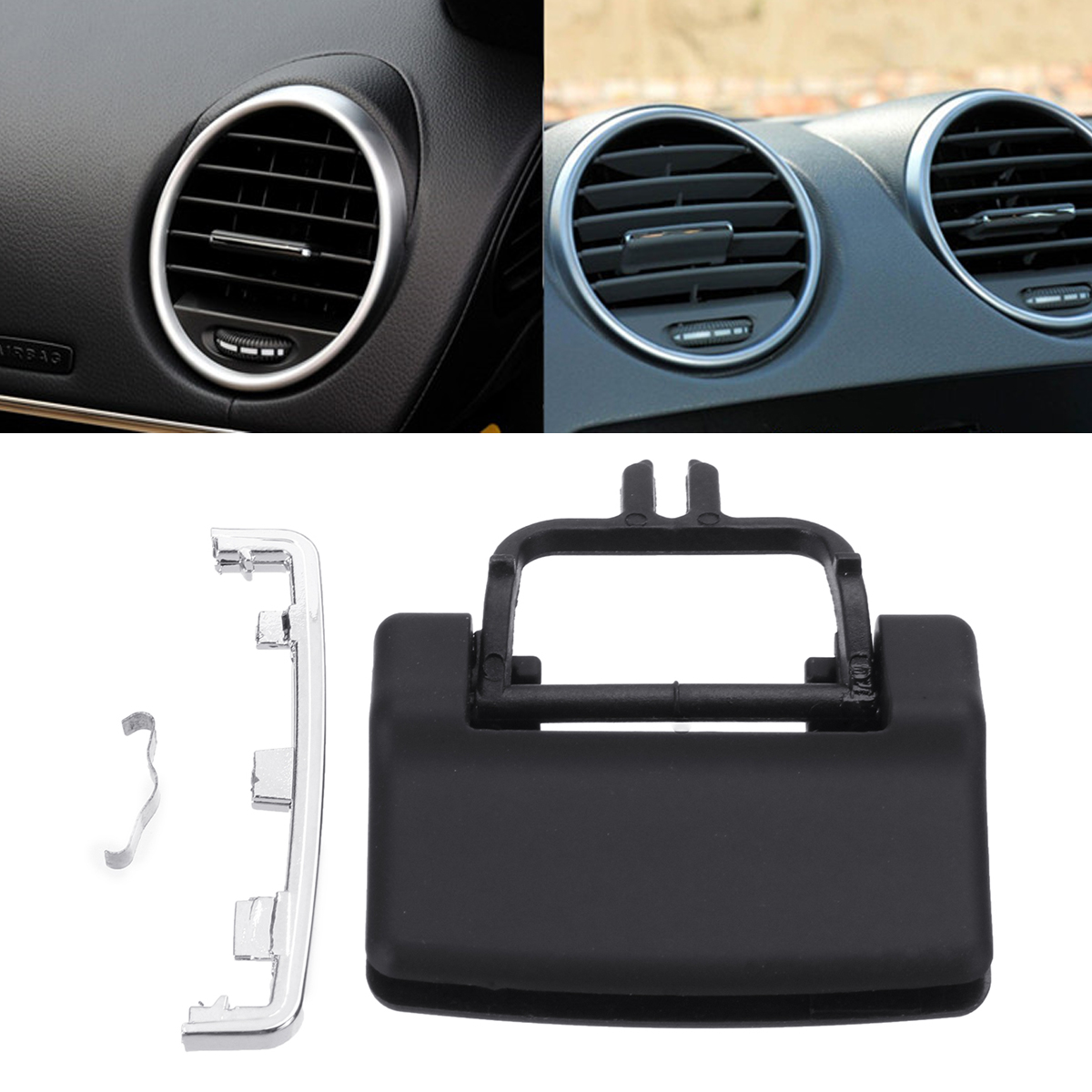 Black-AC-Air-Vent-Outlet-Tab-Clip-Repair-Kit-for-Mercedes-Benz-W164-X164-ML-GL-1580138