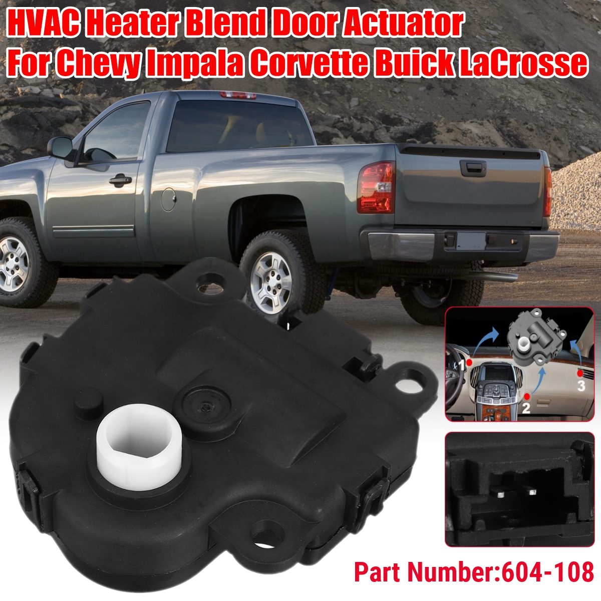 HVAC-Heater-Blend-Door-Actuator-For-Chevy-Impala-Corvette-For-Buick-LaCrosse-604-108-1792394