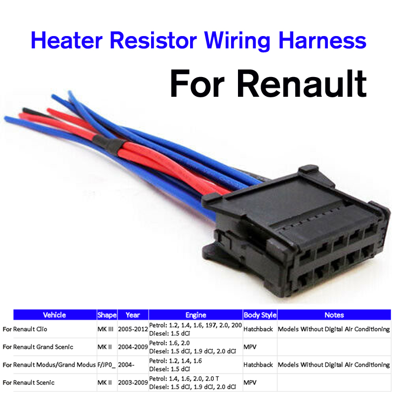 Heater-Resistor-Wiring-Harness-For-Renault-Clio-Grand-Scenic-Modus-1691758