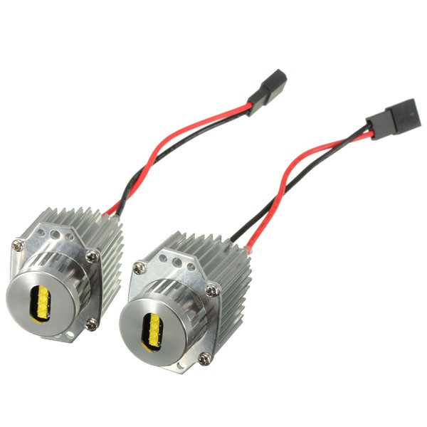12V-80W-LED-Light-Angel-Eyes-Rings-Halo-Marker-Kits-For-BMW-E90-E91-1002589