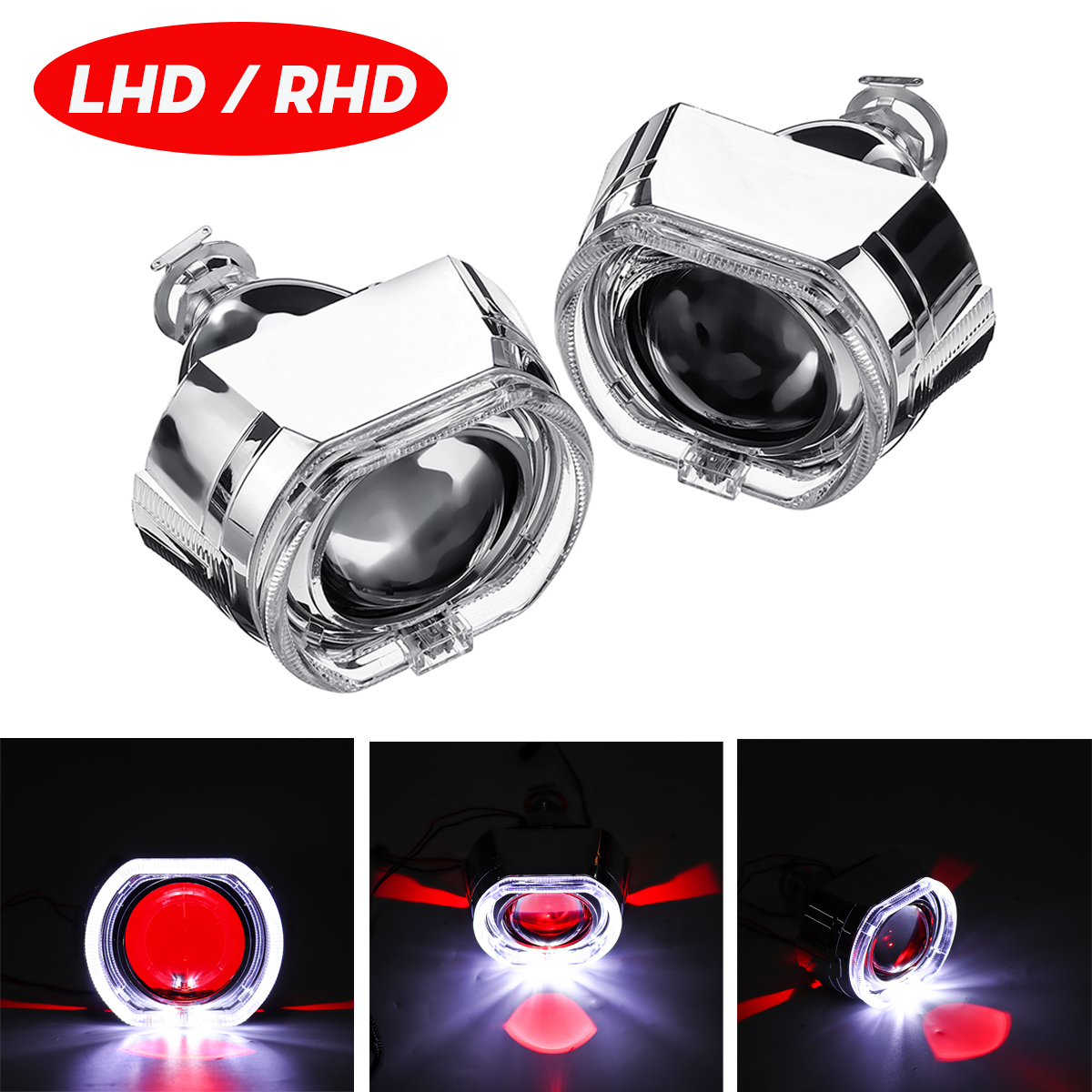 25-Inch-Angel--Devil-Demon-Eye-LED-Headlights-HID-Bi-Xenon-Projector-Lens-Kit-H1-LHDRHD-1611267