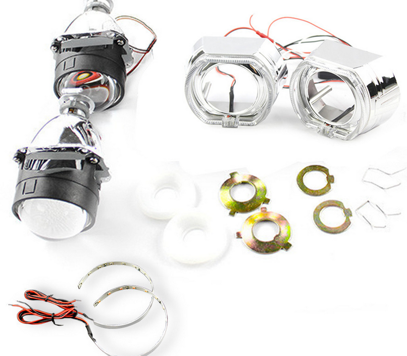25-Inch-Angel--Devil-Demon-Eye-LED-Headlights-HID-Bi-Xenon-Projector-Lens-Kit-H1-LHDRHD-1611267
