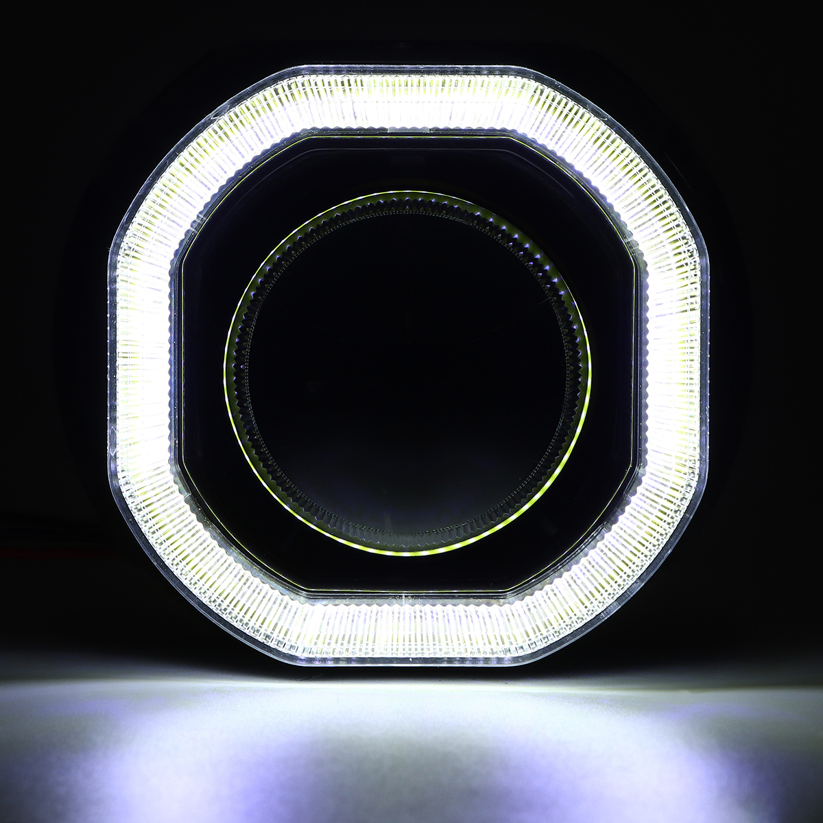 25-Incn-Car-COB-LED-Angel-Eyes-Halo-Headlight-Day-Running-Lights-DRL-HID-Xenon-Projector-Lens-Kit-Sq-1593626