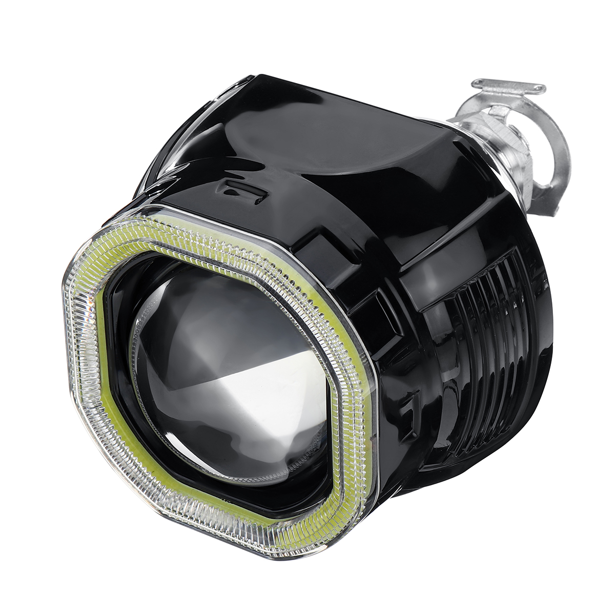 25-Incn-Car-COB-LED-Angel-Eyes-Halo-Headlight-Day-Running-Lights-DRL-HID-Xenon-Projector-Lens-Kit-Sq-1593626