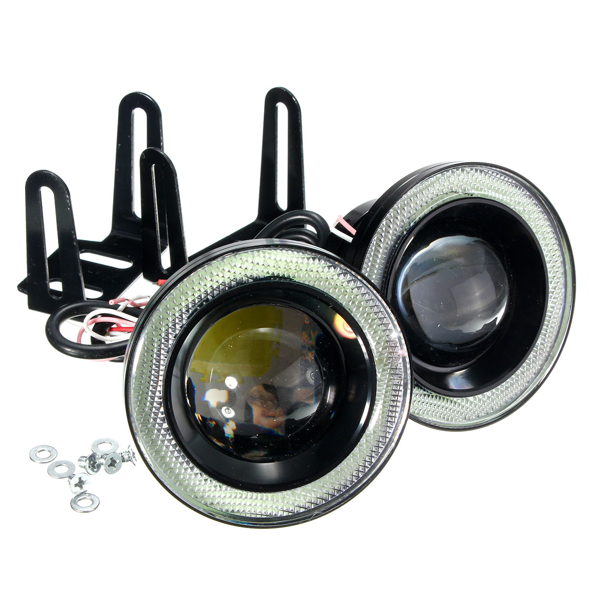 2PCS-30W-LED-Car-Fog-Lights-White-with-25335-Inch-COB-Angle-Eyes-Halo-Ring-Bulb-Ice-Blue-Universal-1093024