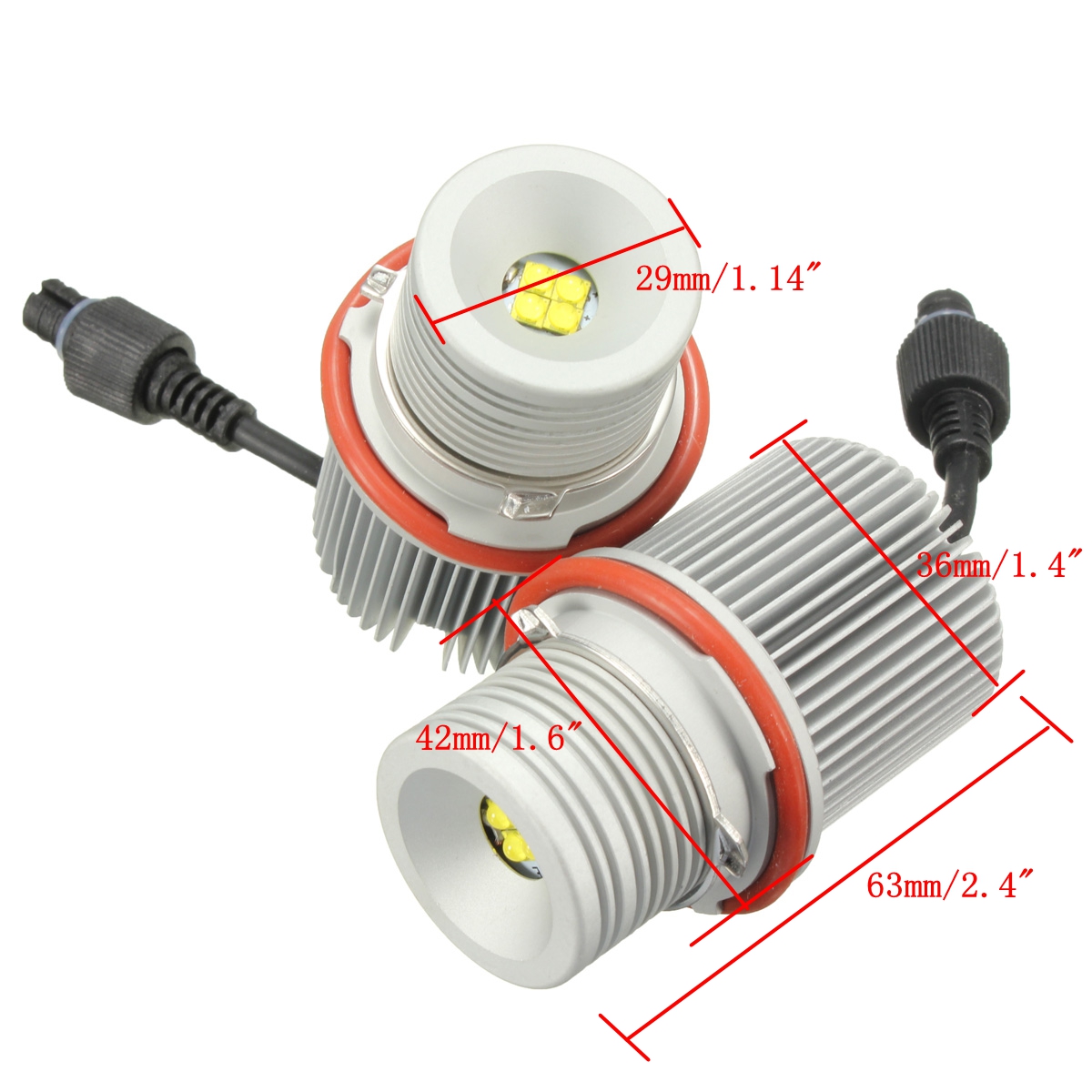 2PCS-40W-LED-Angel-Eyes-Lights-Marker-Halo-Ring-Bulbs-No-OBC-Error-For-BMW-E39-E60-E83-983846